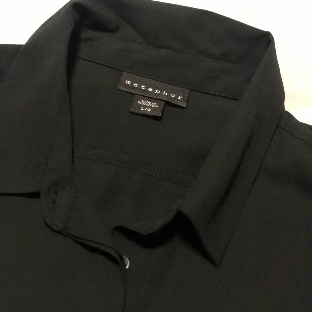 Black Women Metaphor Short Sleeve Button Shirt